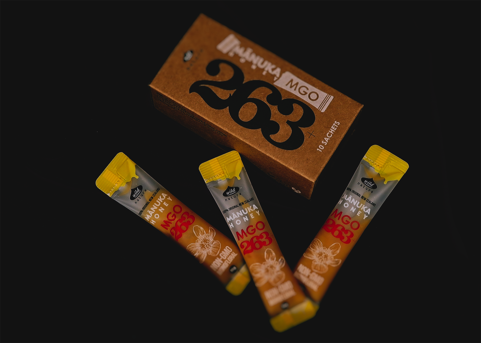 Mānuka Honey MGO263+ 10 Sachets x 10g Additional Image