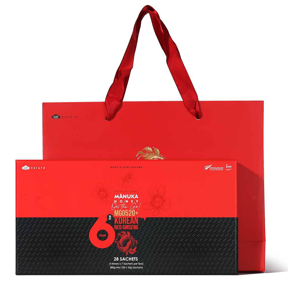Korean Red Ginseng with Manuka Honey MGO 520+ 28 Sachets – WildNature