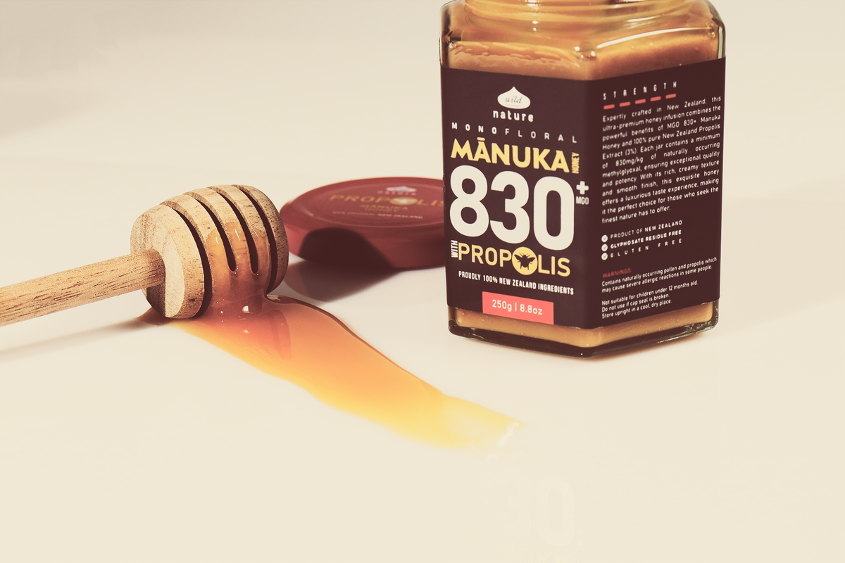 Mānuka Honey MGO830+ with Propolis Additional Image