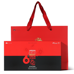 Mānuka Honey MGO520+ plus Korean Red Ginseng 28 Sachets